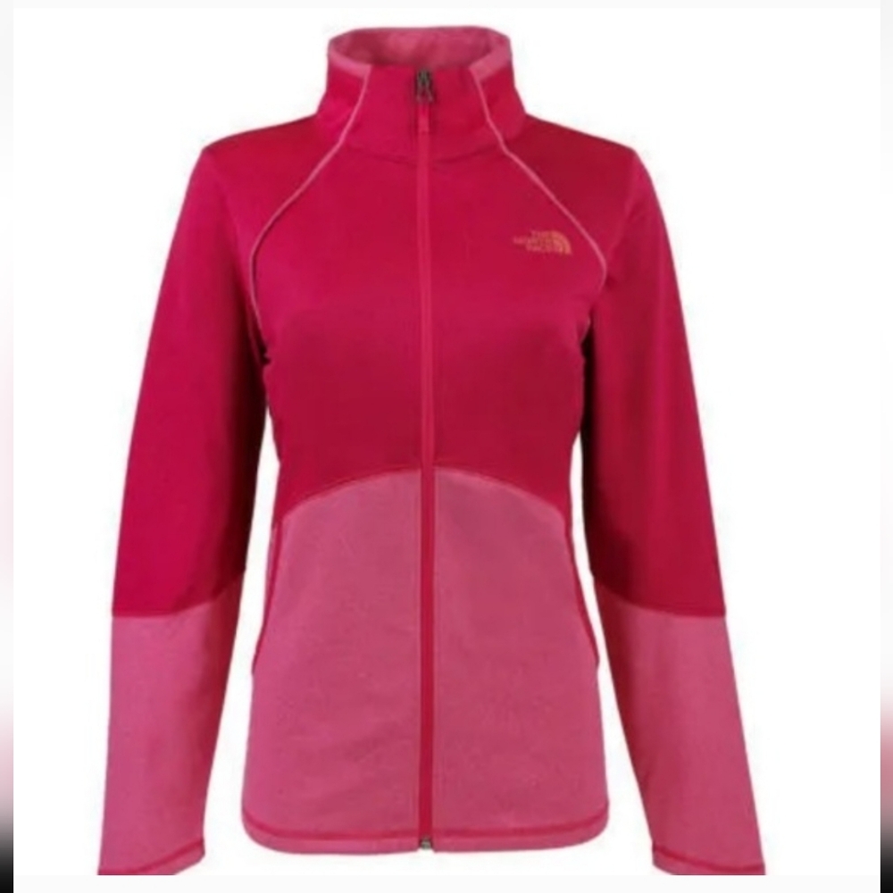 The North Face Pink Cinder 100 Full Zip Jacket - Size Medium